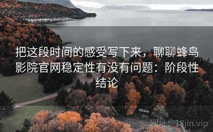 把这段时间的感受写下来，聊聊蜂鸟影院官网稳定性有没有问题：阶段性结论