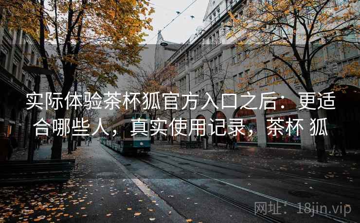 实际体验茶杯狐官方入口之后：更适合哪些人，真实使用记录，茶杯 狐